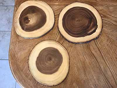 wood serving platter (14 diameter)