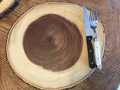 wood serving platter (14 diameter)