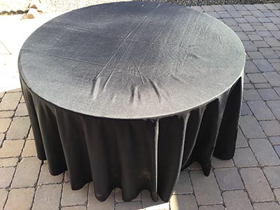 round tablecloths (black) - 120