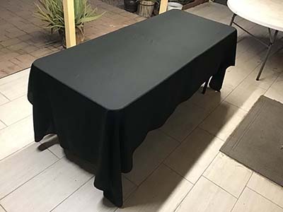 rectangle tablecloths (black) - 60 x 126