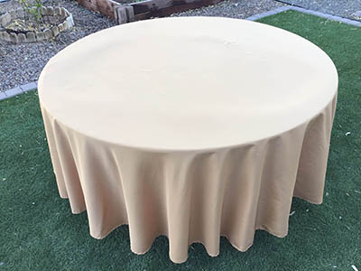 round tablecloths (gold) - 108