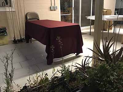rectangle tablecloths (burgundy) - 60 x 126