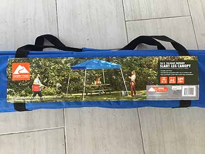 slant leg canopy tent (10 ft. x 10 ft.) - blue