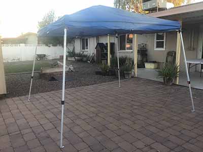 slant leg canopy tent (10 ft. x 10 ft.) - blue
