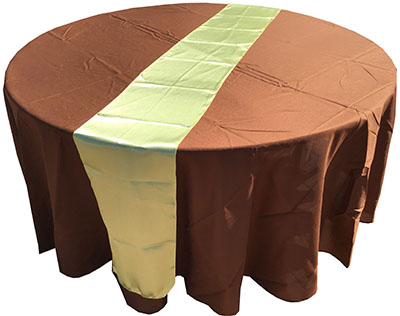 table runners (satin, yellow) - 12 x 108