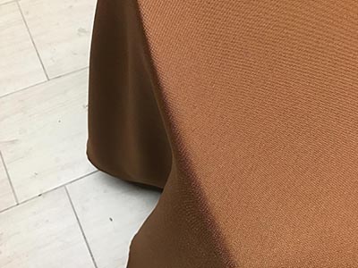 round tablecloths (cinnamon brown) - 108