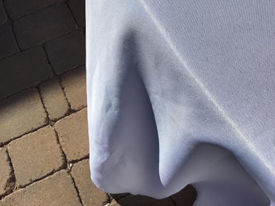 round tablecloths (white) - 120