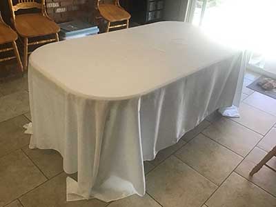 rectangle tablecloths (white) - 90 x 132