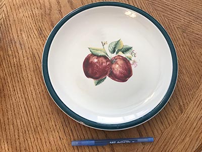 dinner plates - ceramic (Apple Casuals collection) - 10 1/2