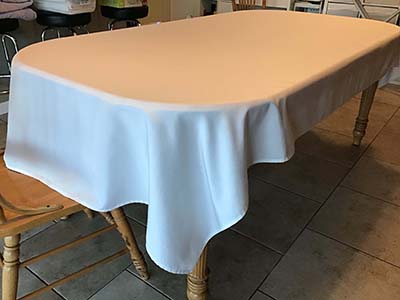 rectangle tablecloths (white) - 60 x 102