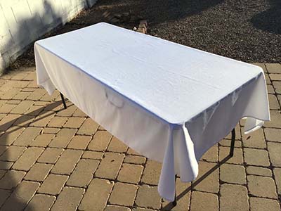 rectangle tablecloths (white) - 60 x 102