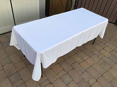 rectangle tablecloths (white) - 60 x 102