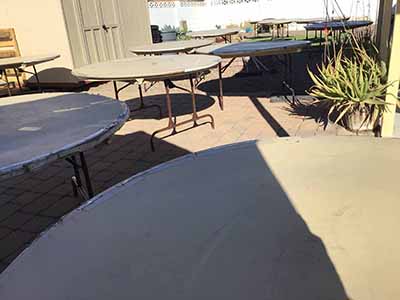5 foot round tables (budget)