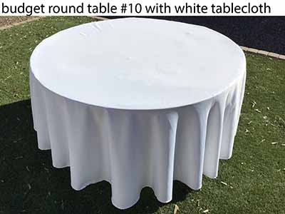5 foot round tables (budget)