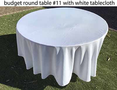 5 foot round tables (budget)