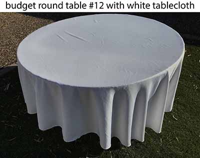 5 foot round tables (budget)