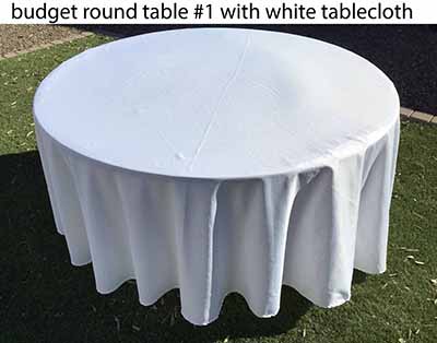 5 foot round tables (budget)