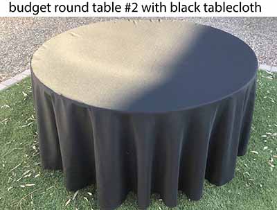 5 foot round tables (budget)