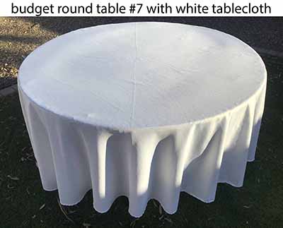 5 foot round tables (budget)