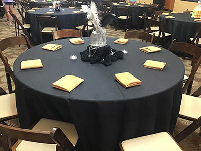 cloth dinner napkins (gold) - 17 x 17