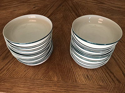 ceramic bowls (Apple Casuals collection) - 6 1/2