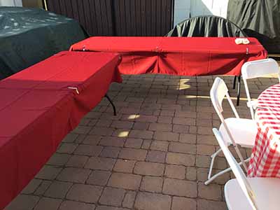 rectangle tablecloths (apple red) - 60 x 102