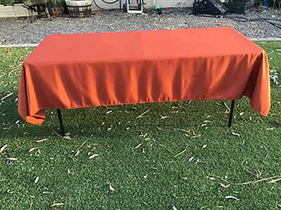 rectangle tablecloths (rust) - 60 x 102