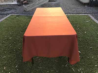rectangle tablecloths (rust) - 60 x 102