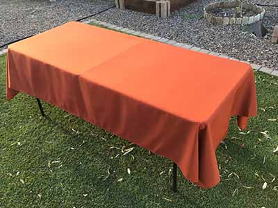 rectangle tablecloths (rust) - 60 x 102