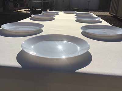 rectangle tablecloths (light ivory/off-white) - 60 x 120