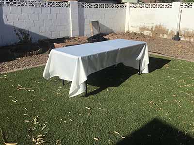 rectangle tablecloths (light ivory/off-white) - 60 x 120