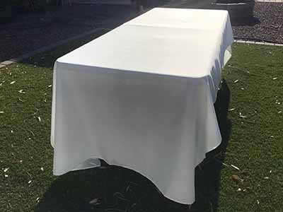 rectangle tablecloths (light ivory/off-white) - 60 x 120