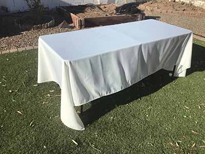 rectangle tablecloths (light ivory/off-white) - 60 x 120