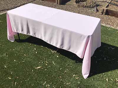 rectangle tablecloths (pastel pink) - 60 x 120