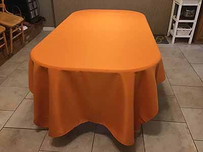 rectangle tablecloths (burnt orange) - 60 x 120