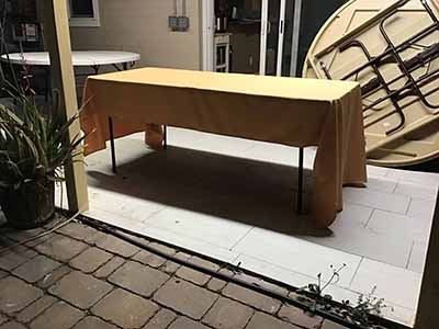 rectangle tablecloths (peach) - 60 x 120