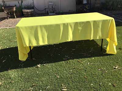 rectangle tablecloths (canary yellow) - 60 x 120