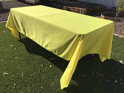 rectangle tablecloths (canary yellow) - 60 x 120