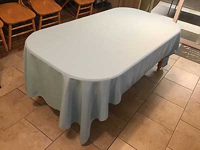 rectangle tablecloths (baby blue) - 60 x 120
