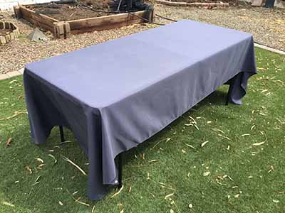 rectangle tablecloths (pewter) - 60 x 120