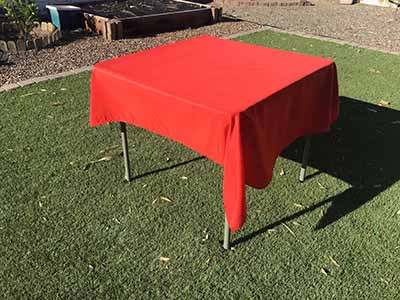 square tablecloths (red) - 54