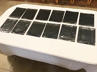 table runners (black) - 12 x 108