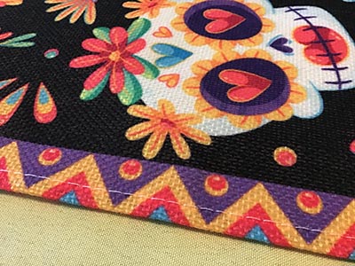 table runners (Dia De Los Muertos, sugar skulls, leaves, crosses) - 13 x 108