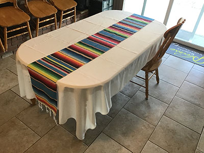 table runners (woven Mexican serape) - 13 x 102
