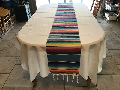 table runners (woven Mexican serape) - 13 x 102