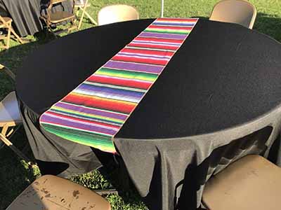 table runners (woven Mexican serape) - 13 x 102