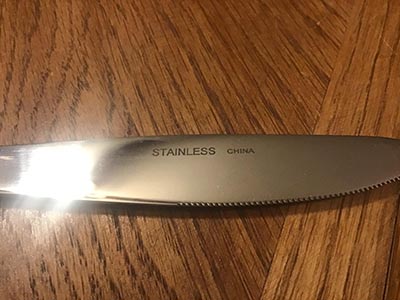 dinner knives / butter knives (stainless steel, Stainless)