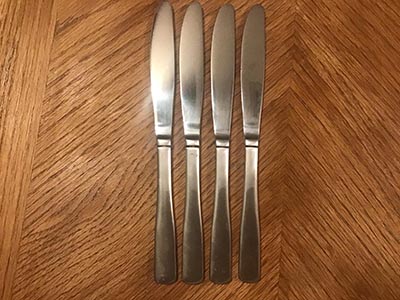 dinner knives / butter knives (stainless steel, Stainless)