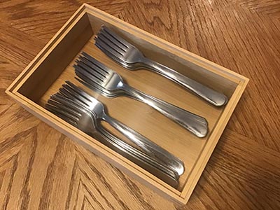 silverware holders (bamboo)