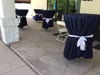 round tablecloths (navy blue) - 108